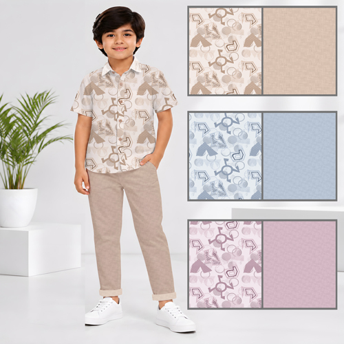 Boys Party Wear Printed Shirt