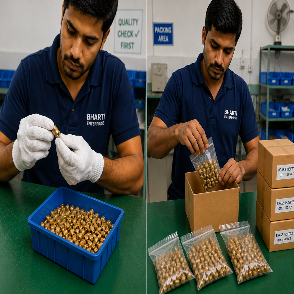 Brass Inserts For Electrical Junction Boxes - Dimension (L*w*h): M4x5.10 Millimeter (Mm)