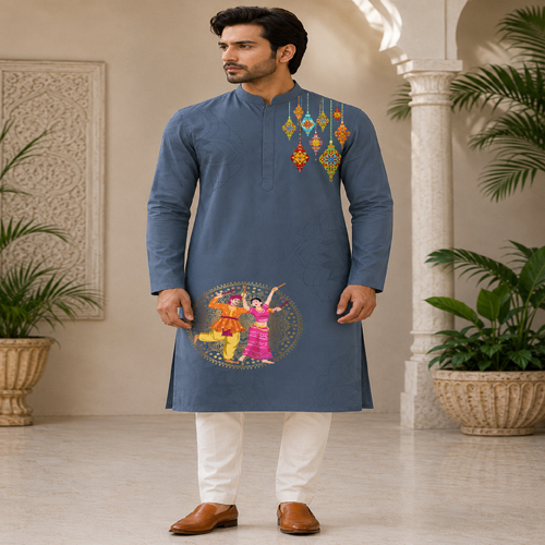 Mens Blend Fabric Kurta