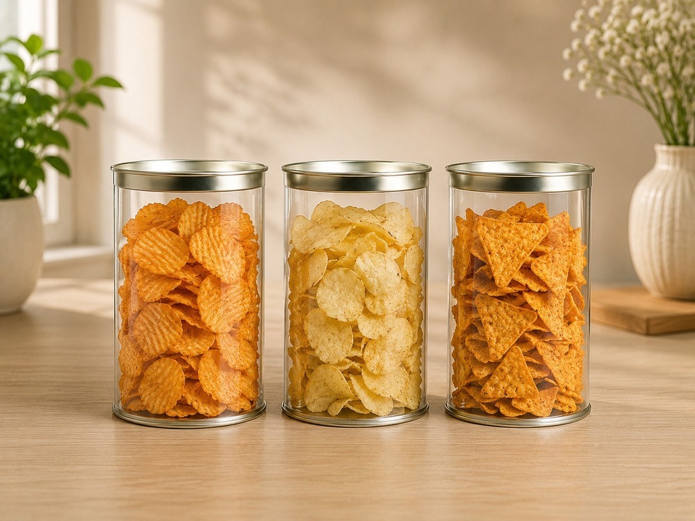 Metal Lid Clear Glass Jars