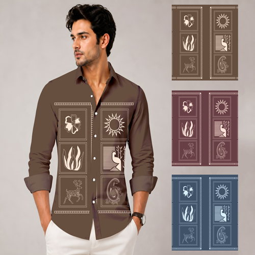 Mens Blend Fabric Shirts