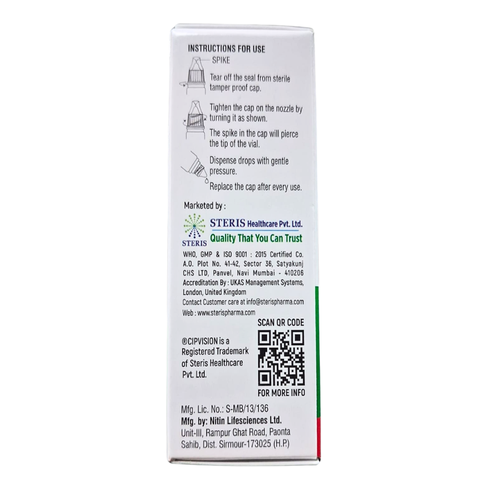  Carboxymethylcellulose Eye Drops IP 0.5 w/v