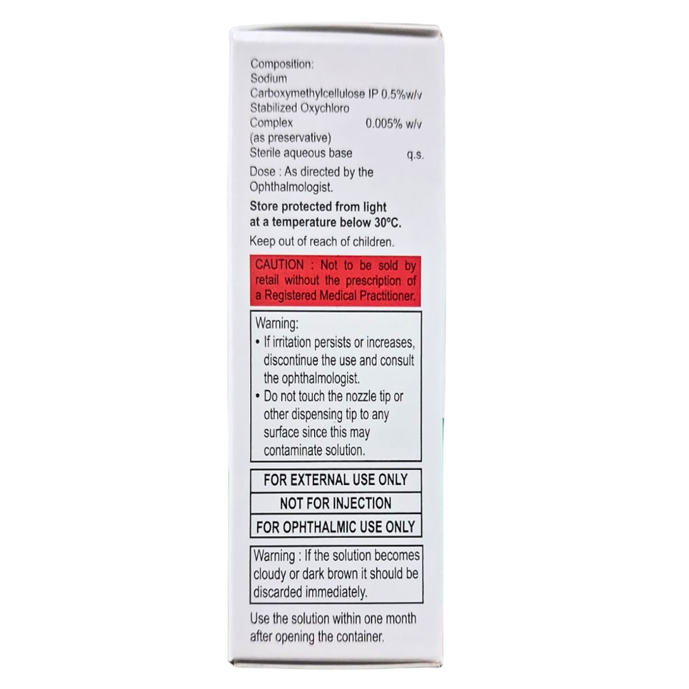  Carboxymethylcellulose Eye Drops IP 0.5 w/v