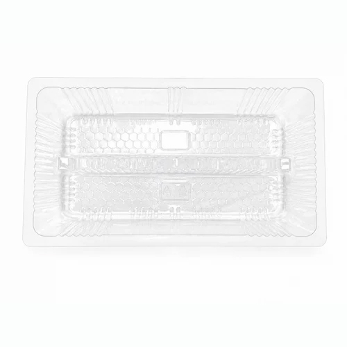 350Gm 2 Compartment Pet Biscuit Packaging Tray - Color: Transparent