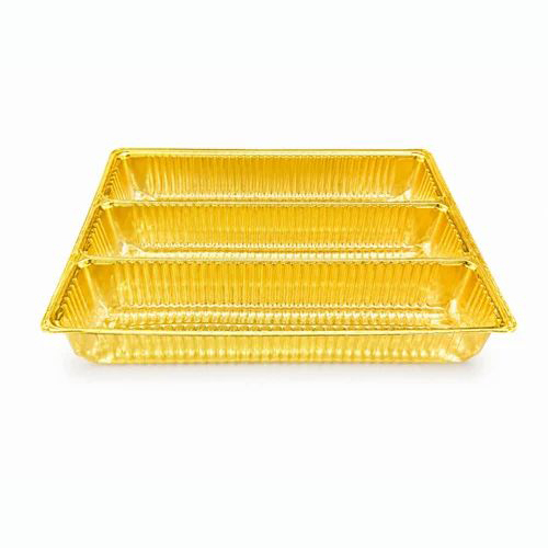 3 Cavity PET Sweet Packaging Tray