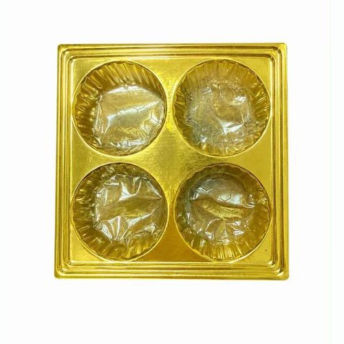 4 Cavity PET Sweet Packaging Tray