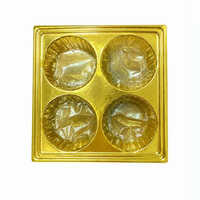 4 Cavity PET Sweet Packaging Tray