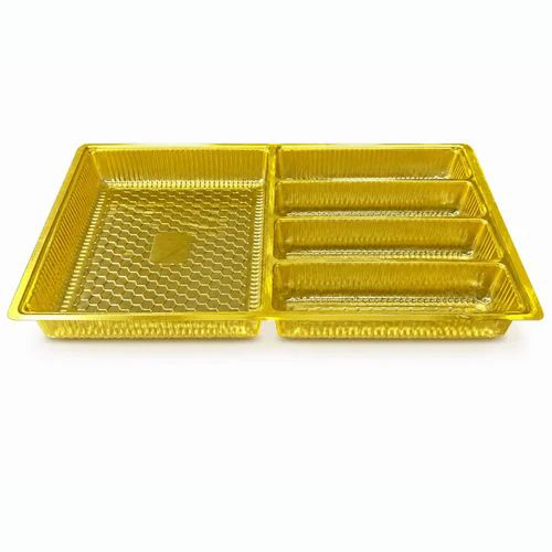 1 Compartment 4 Line Bhaji Tray
