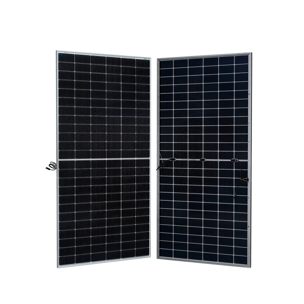 WAAREE 550WP 144 Cells 44 Volts Framed Dual Glass Mono PERC Bifacial Solar Module