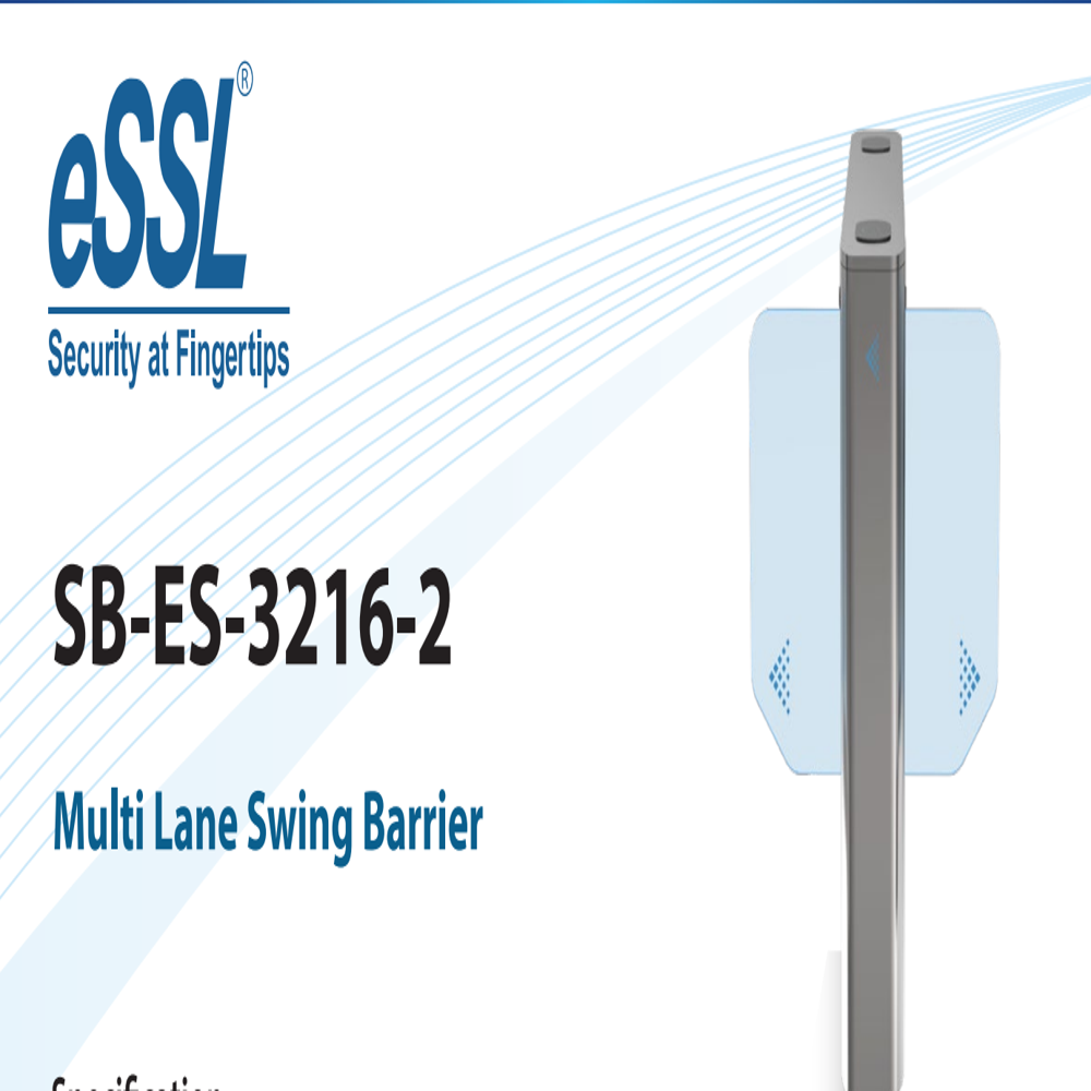  eSSL SB-ES-3216-2 Multi Lane Swing Barrier 