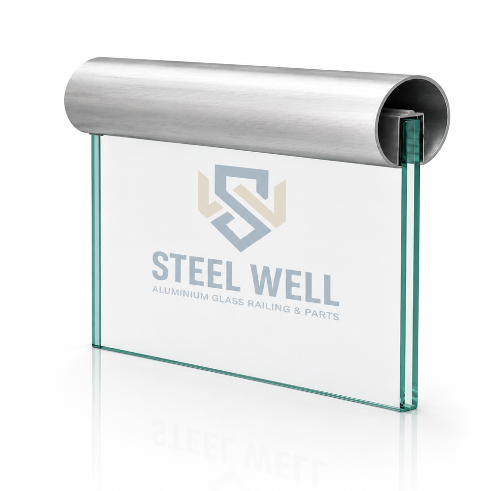 50mm Round Pipe & L Bracket - Stainless Steel Ss304/ss316, 50mm Diameter, Mirror Polished, Corrosion Resistant, Floor Mounted