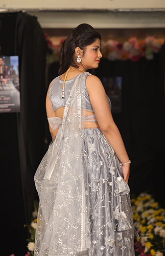Premium Grey Lehenga Choli Set