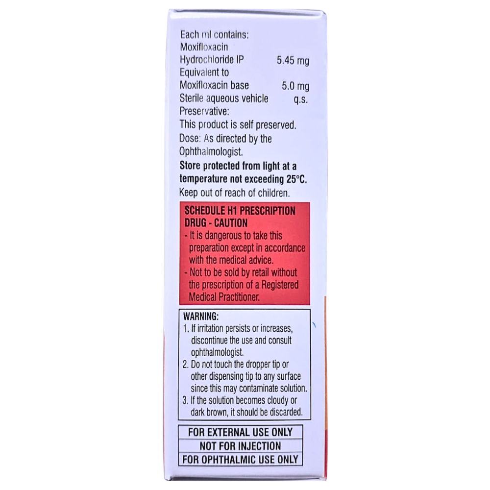 Moxifloxacin Eye Drops IP 0.5 w/v