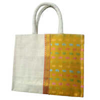 Jute Cotton Zip Bag (Size L10xH12xP5)