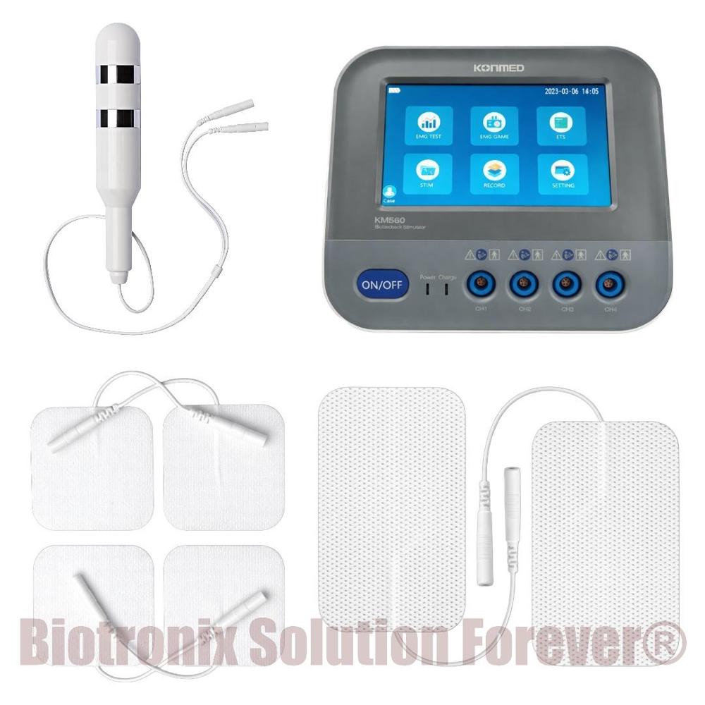 Konmed KM-560 EMG Biofeedback Device with ETS Gaming, FES and NMES