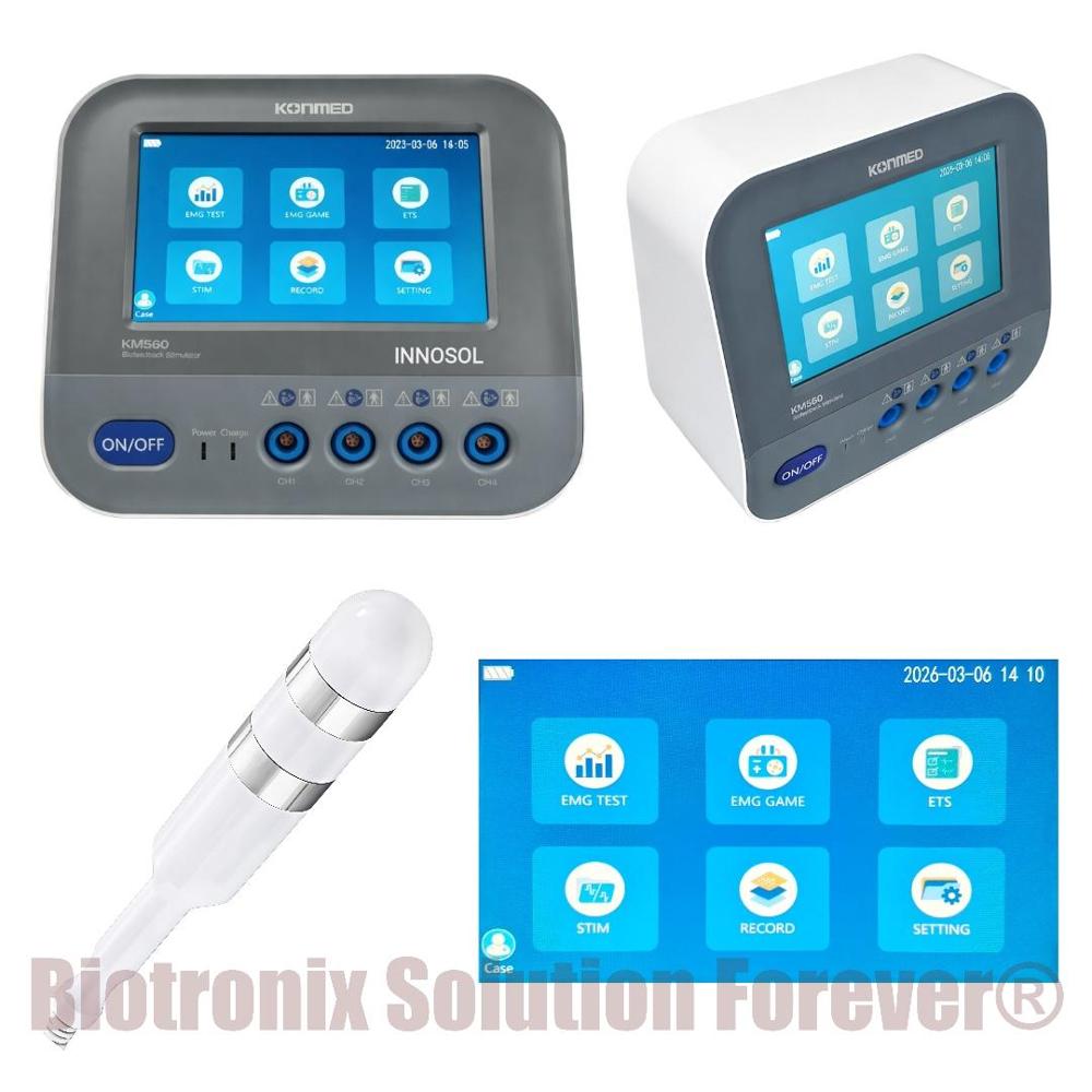 Konmed KM-560 EMG Biofeedback Device with ETS Gaming, FES and NMES