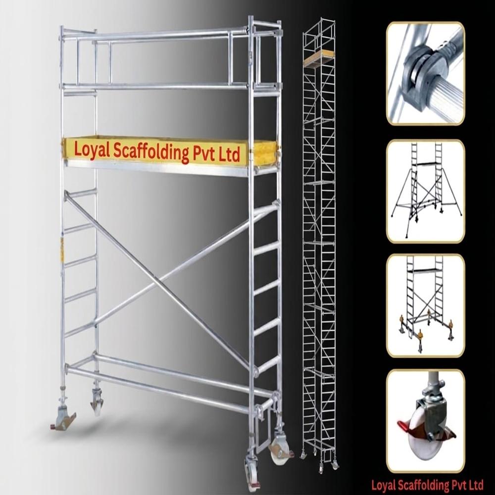 Slim Scaffolding Tower - Color: Silver