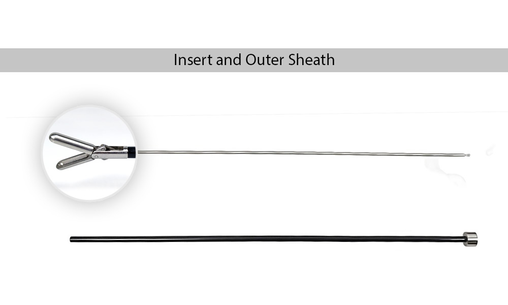 Spoon Forceps 5mm, 26cm with Rachet Handle