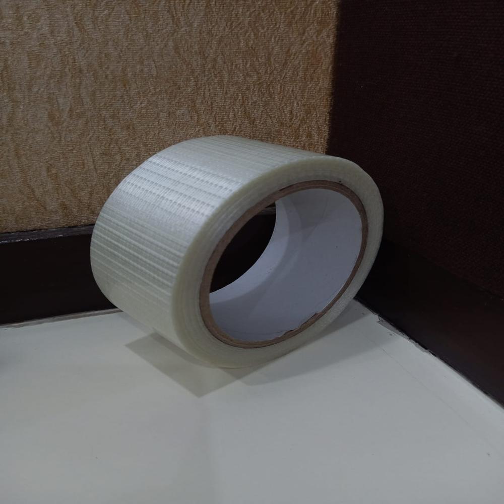 White Filament Tape - Coating Type: Fiberglass Reinforced