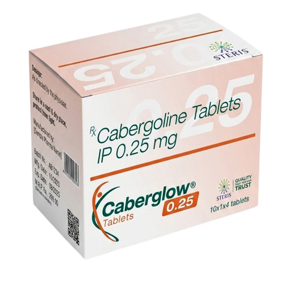 Cabergoline Tablets Ip 0.25 Mg - Life Span: 24 Months