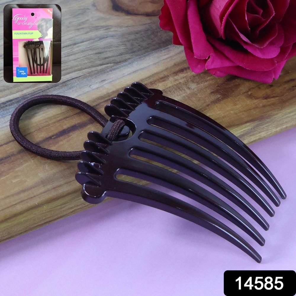 Ponytail Comb With Elastic Loop - (1 Pc) - Age Group: As Per Product Requirement