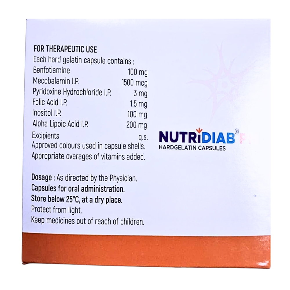 Benfotiamine,Mecobalamin,Pyridoxine Hydrochloride,Folic Acid,Inositol & Alpha Lipoic Acid Capsules