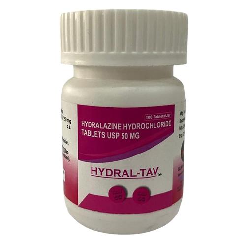 Hydralazine Hydrochloride Tablets USP 50 MG