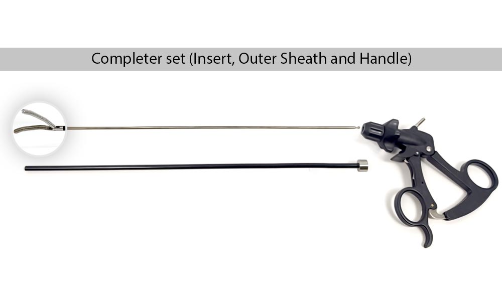 Stanskey Forceps 5mm, 33cm with Ratchet Handle