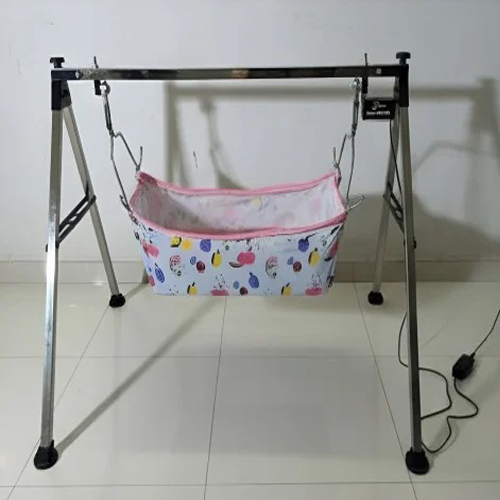 Blush Pink Automatic Baby Cradle
