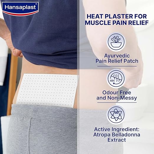 Hansaplast Ayurvedic Pain Relief Patch for Back, Joint & Muscle Pain