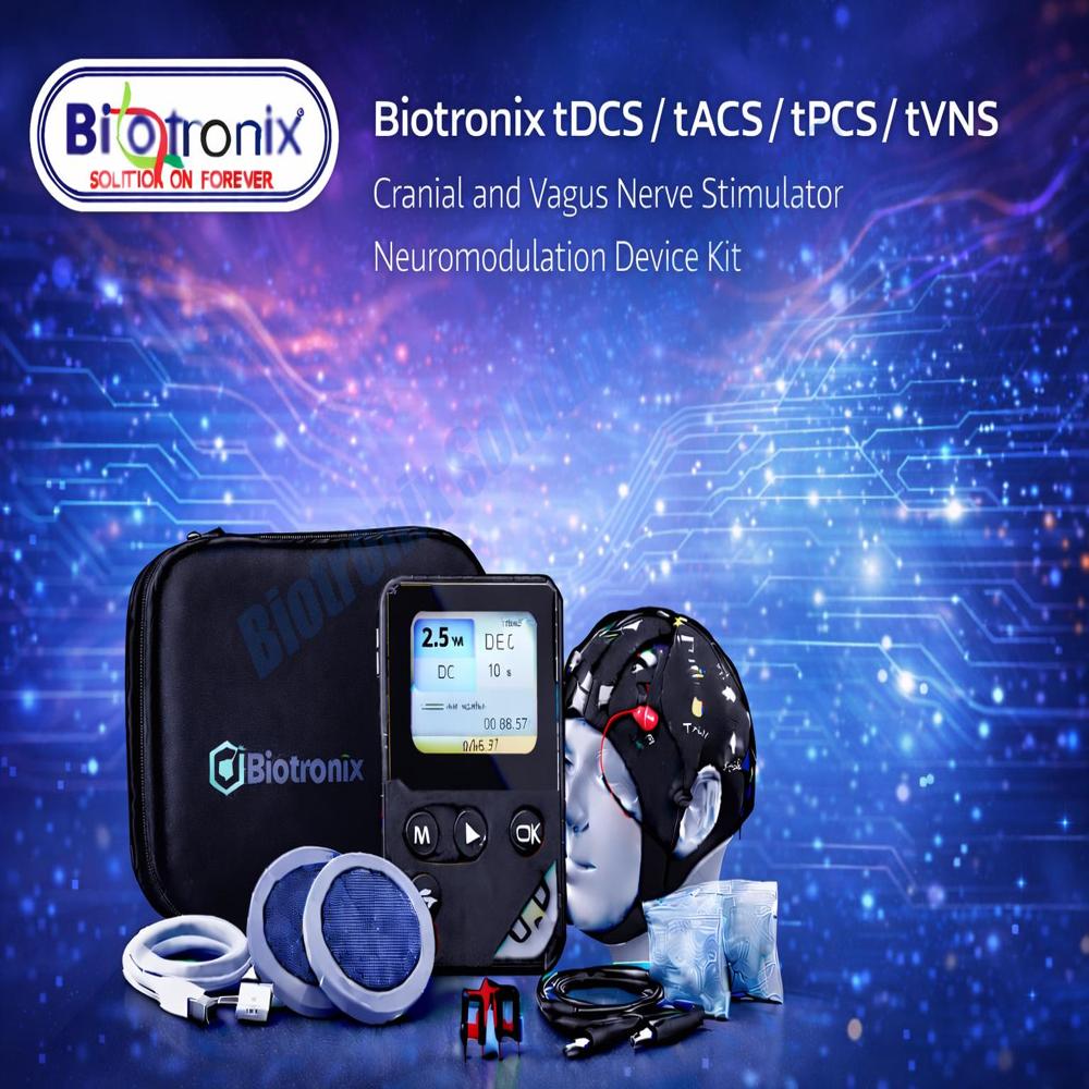 Digital Brain Therapy Device with tDCS, tPCS, tACS and tVNS Technology