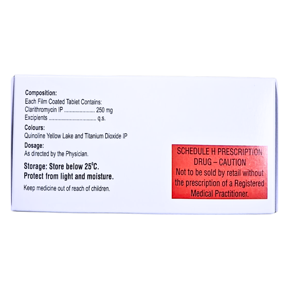 Clarithromycin Tablets IP 250 mg