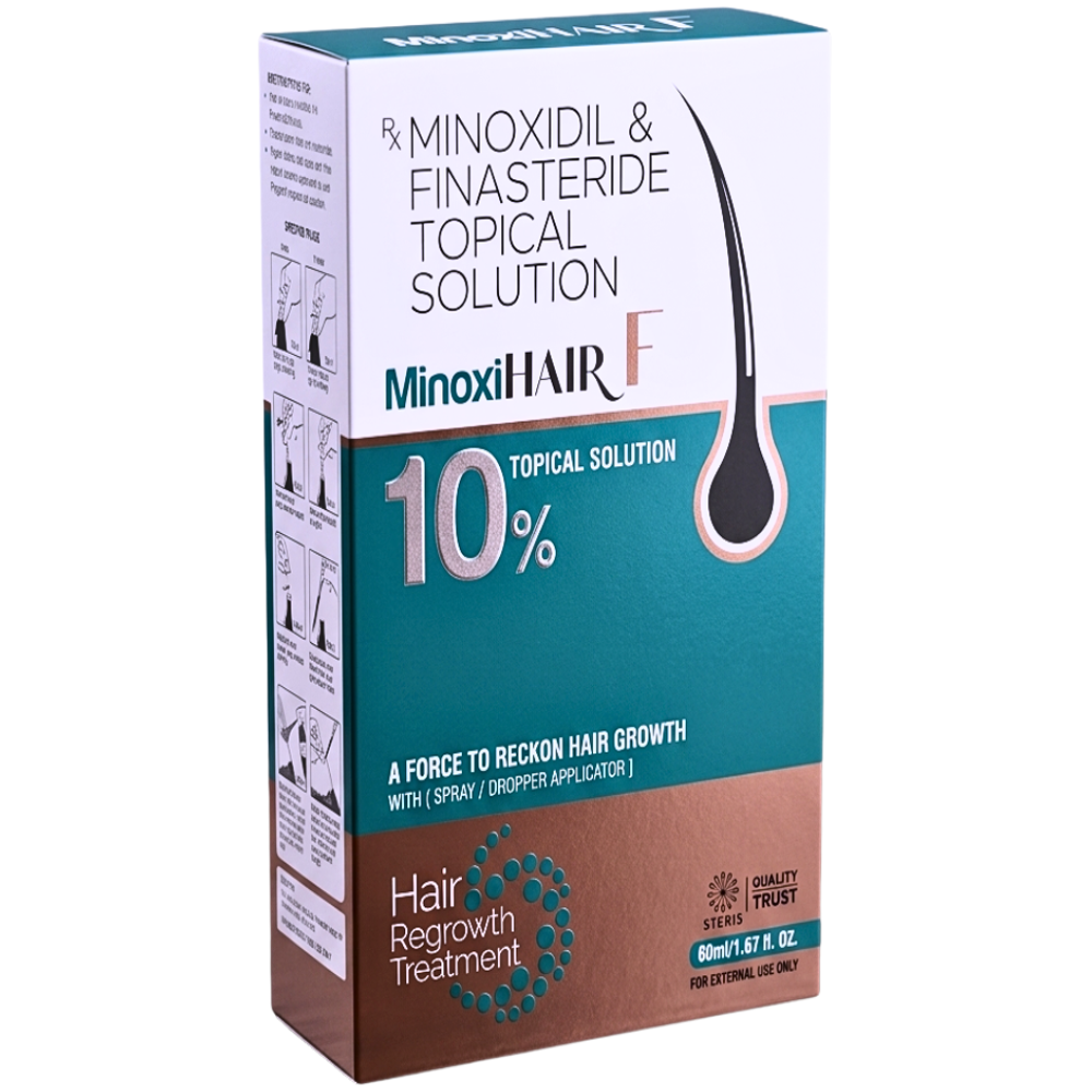 Minoxidil & Finasteride Topical Solution - Brand Name: Minoxihair F 10%