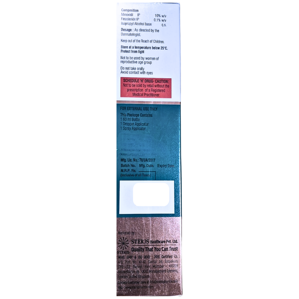 Minoxidil & Finasteride Topical Solution - Brand Name: Minoxihair F 10%