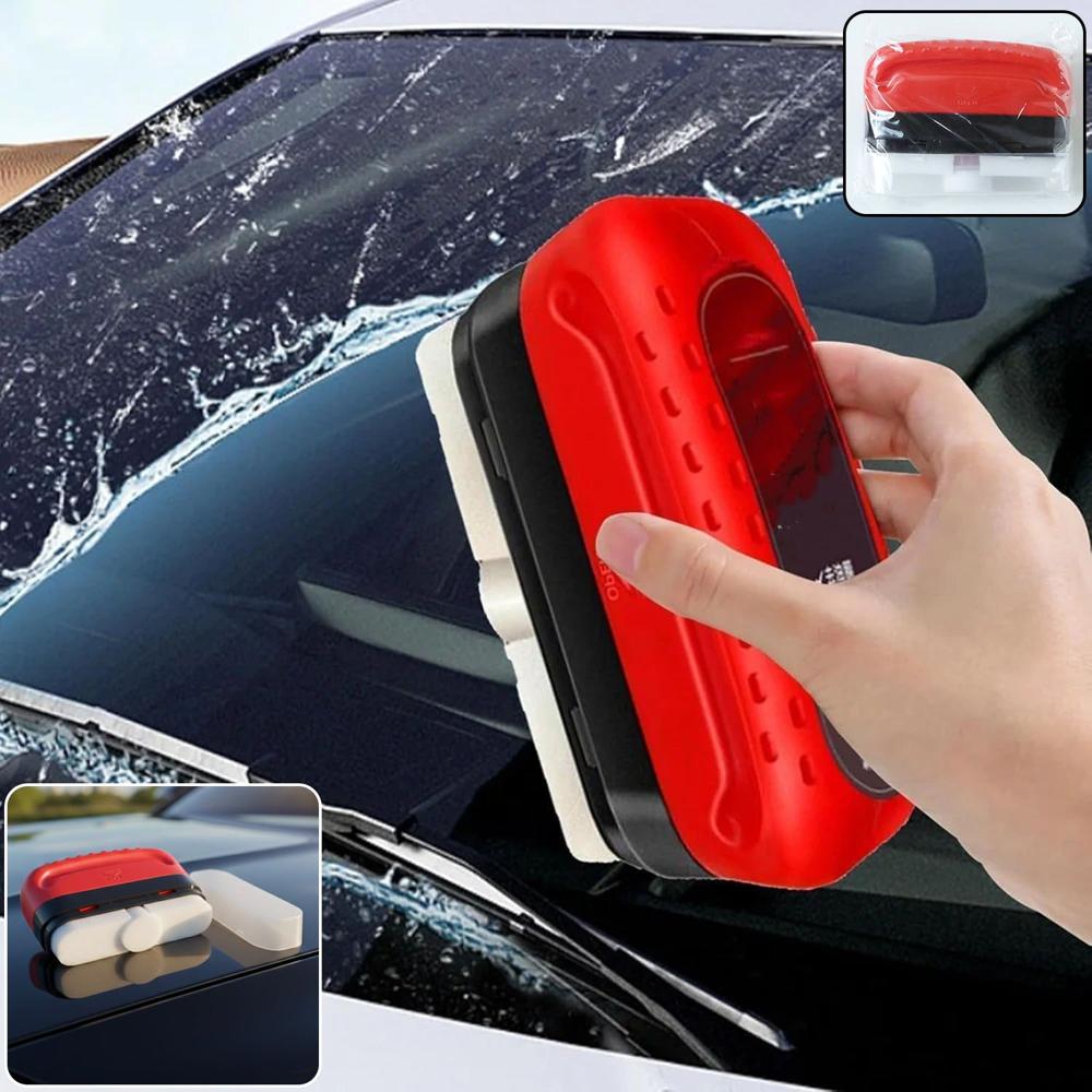 2 In 1 Car Windshield Water Wiper & Glass Cleaner Sponge Liquid Not Included (1 Pc) - Application: As Per Product Requirement