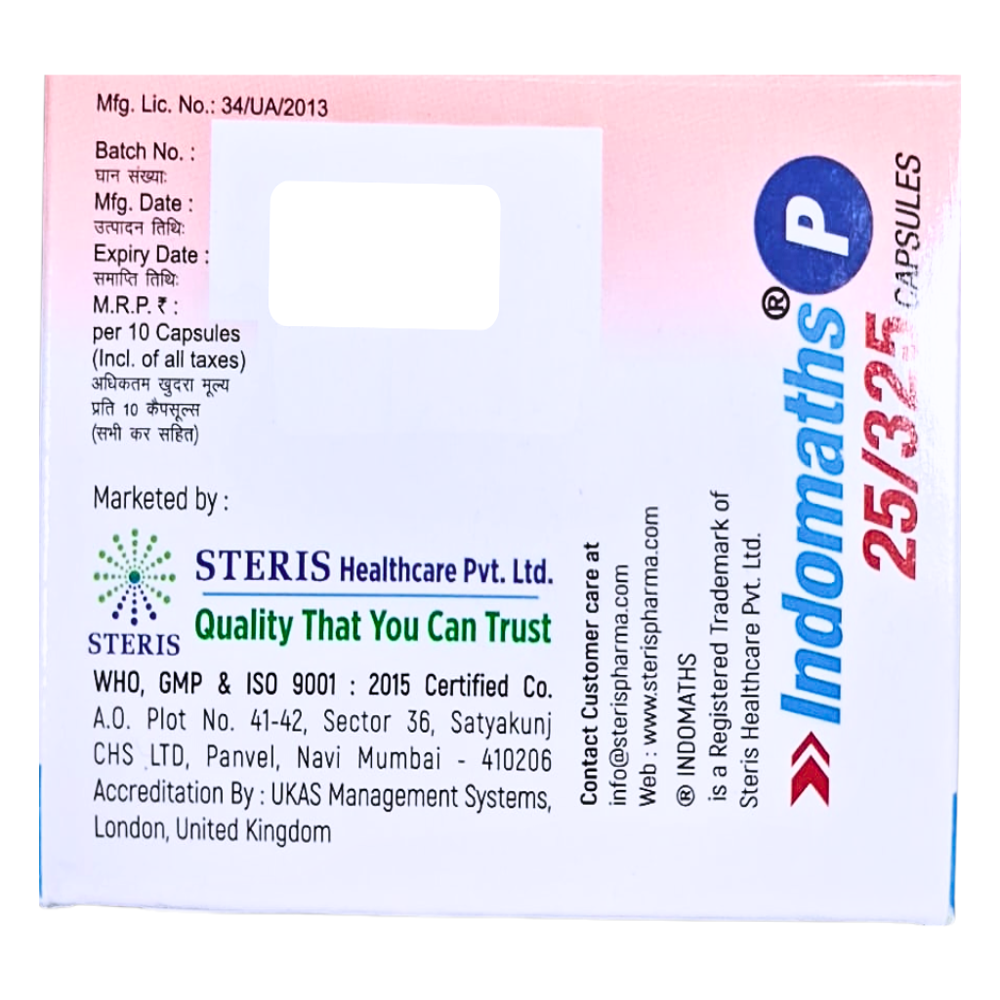 Indomethacin And Paracetamol Capsules