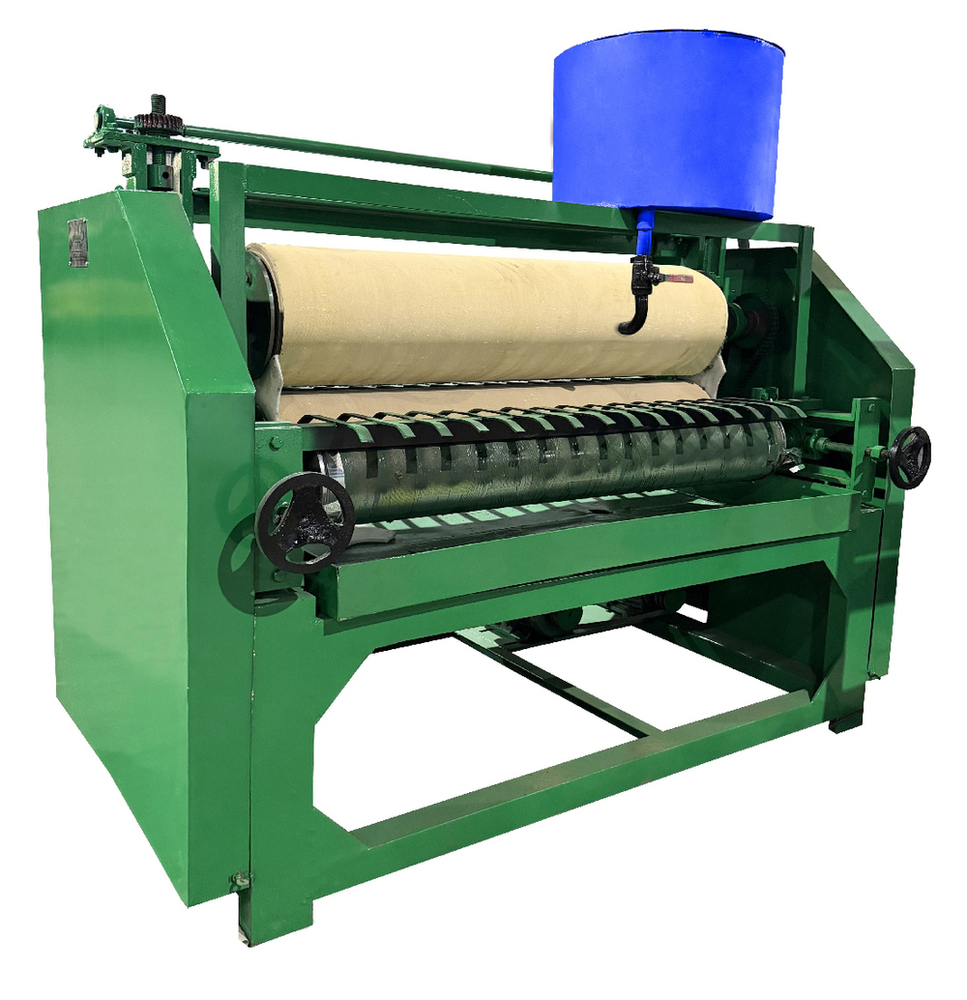 FOUR ROLLER GLUE SPREADER MACHINE      MODEL KI-GSO-1400 FOR OVERLAYING