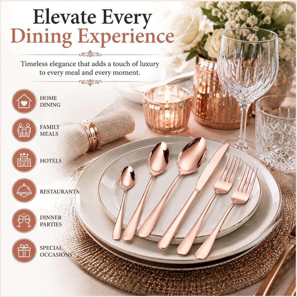20-Piece Premium 304 Stainless Steel Cutlery Set