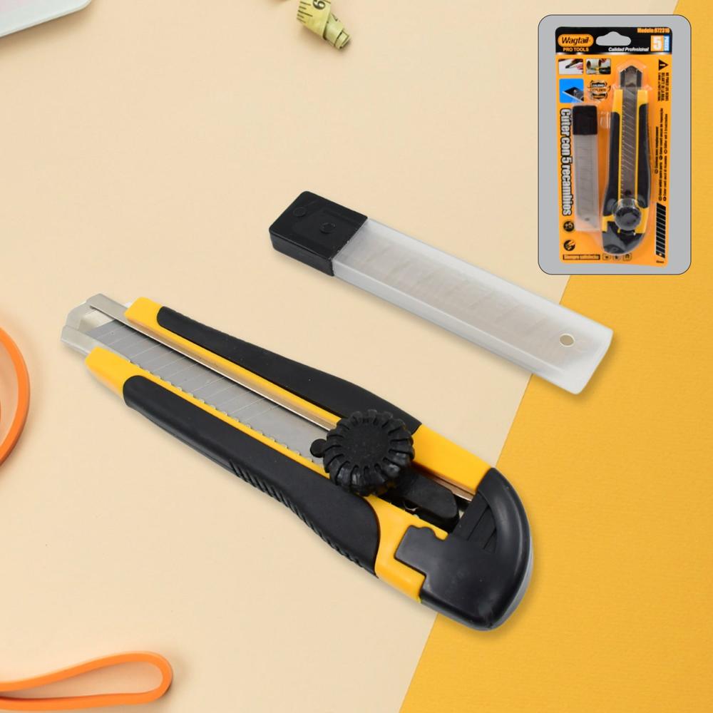 Cutter Knife Set With 4 Replacement Blades (1 Set) - Application: As Per Product Requirement