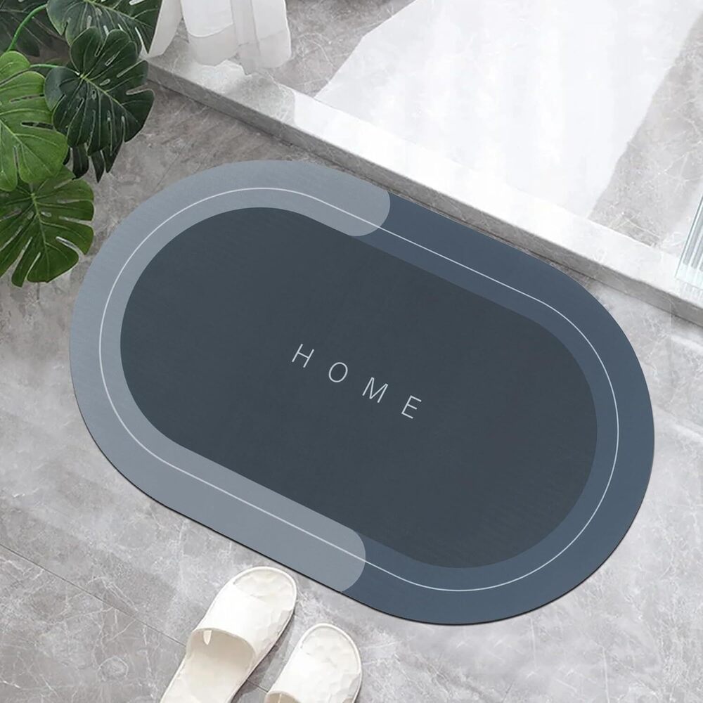 Anti Skid Non Slip Water Absorbing Mat for Bathroom Mat Dry Rubber Backed Anti-Slip Floor Mat