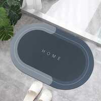 Anti Skid Non Slip Water Absorbing Mat for Bathroom Mat, Dry Rubber Backed Anti-Slip Floor Mat