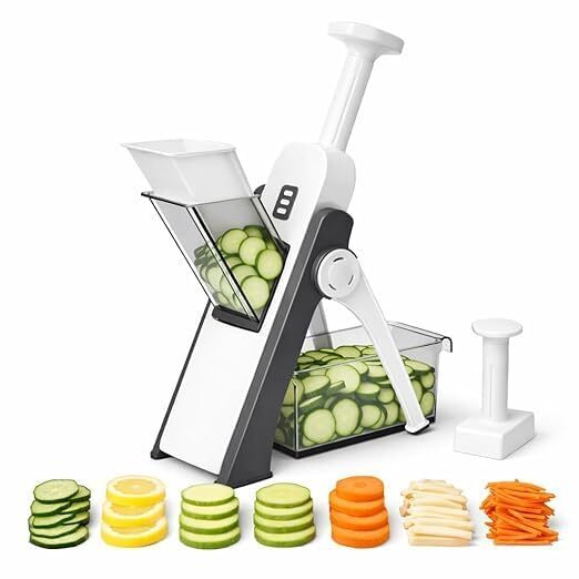 Mandoline Slicer for Kitchen with 4 Cutting Modes