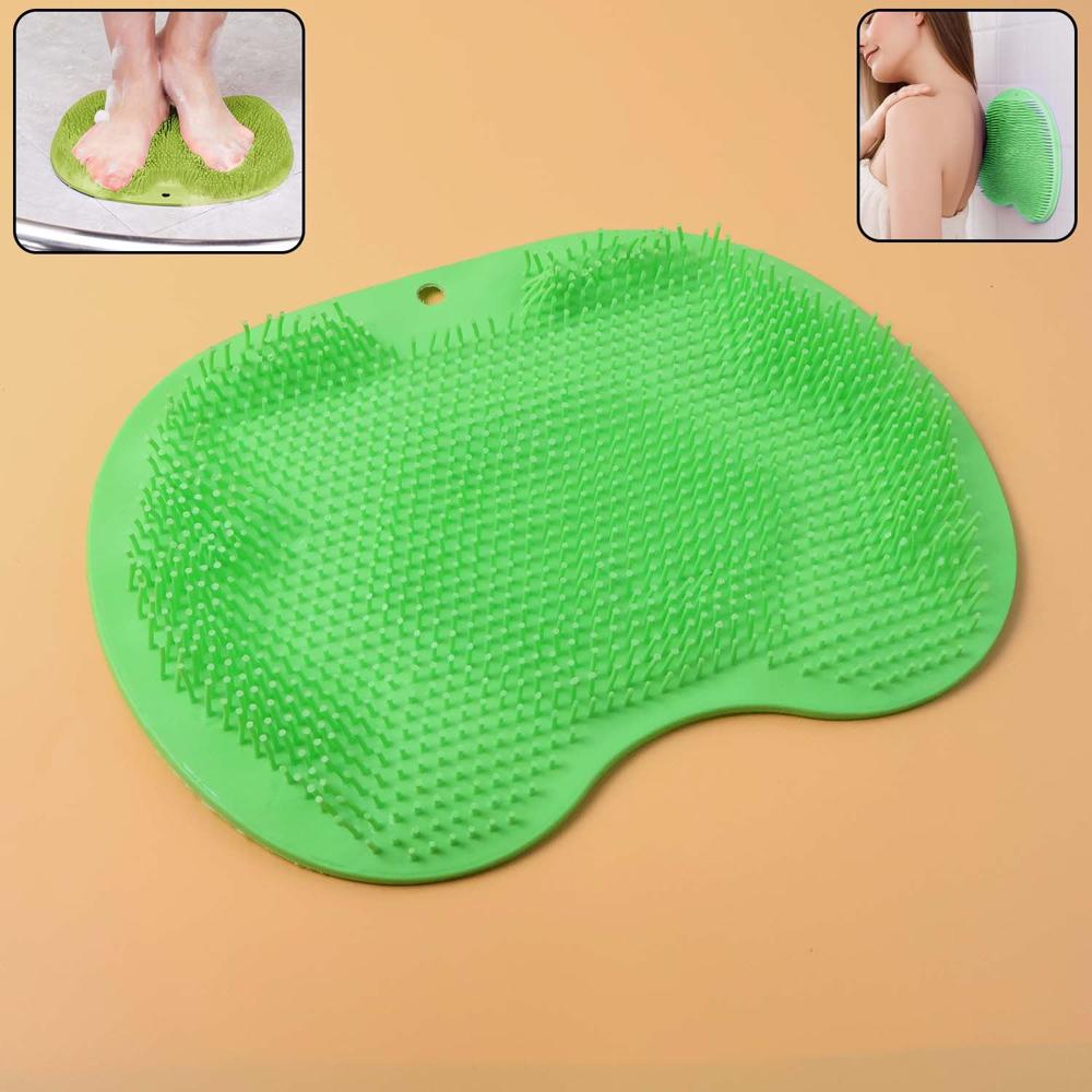 Green Silicone Bath Massage Cushion Suction Cup Exfoliating Foot Scrubber & Mat - Application: As Per Product Requirement