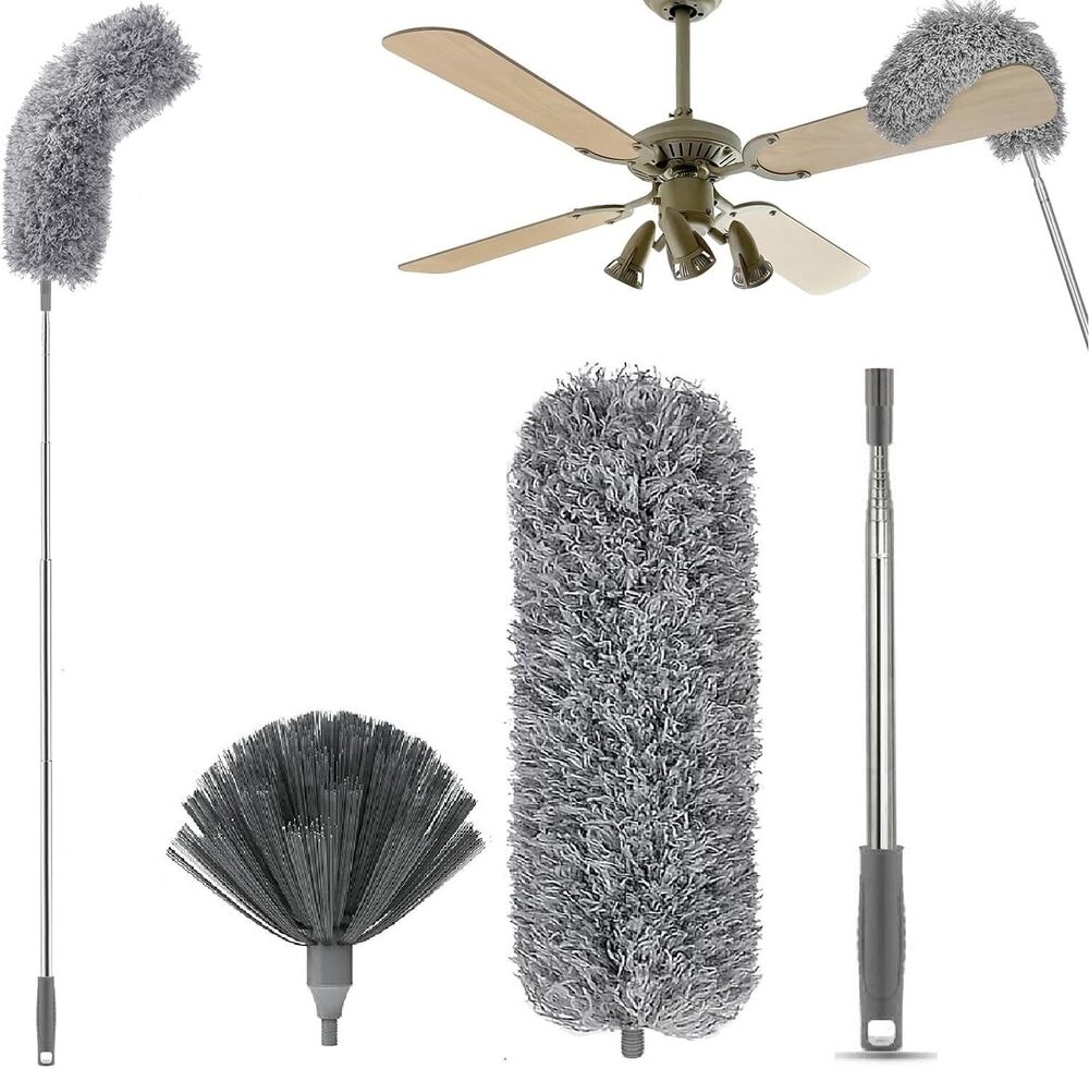 Microfiber Triangle Shape Mop Telescopic Handle Flexible Fan mop