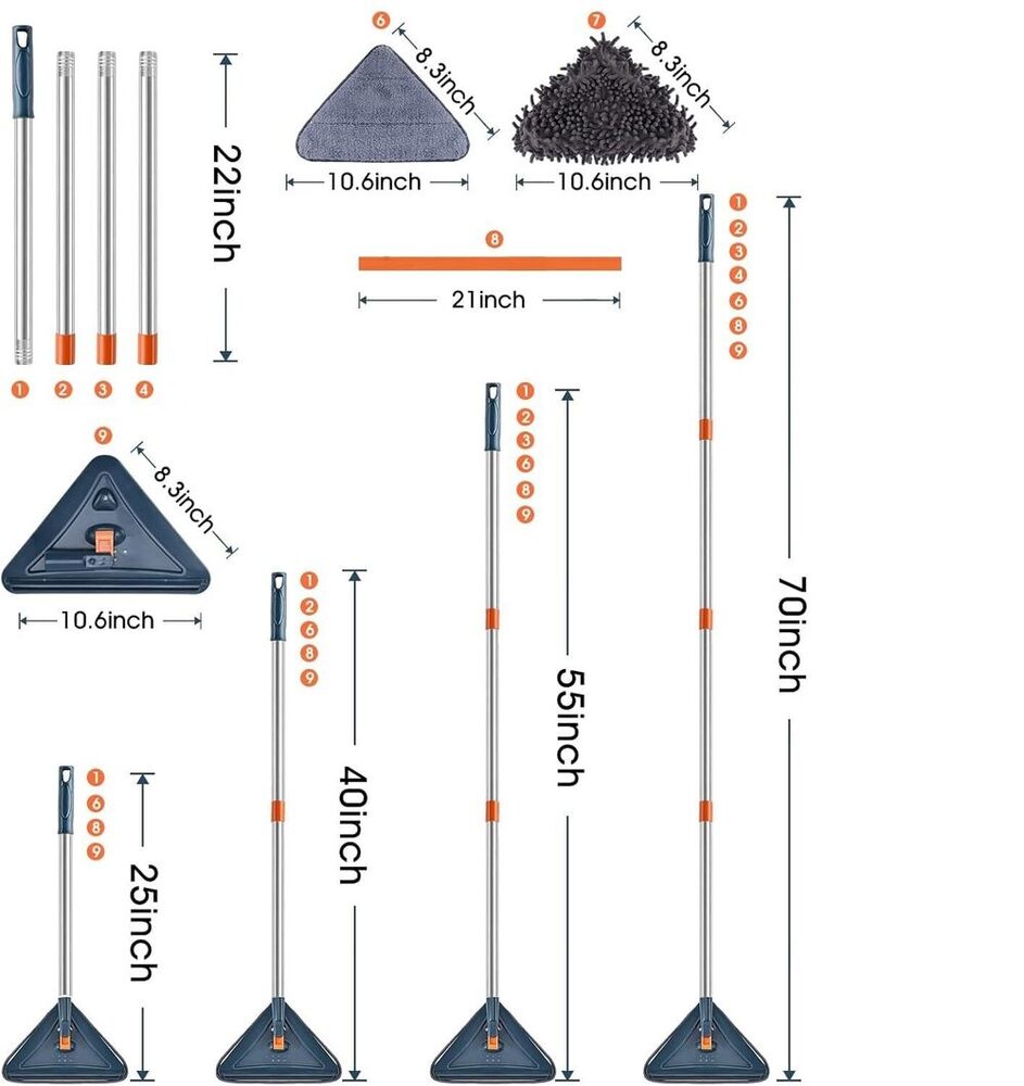 Triangle Cleaning Mop