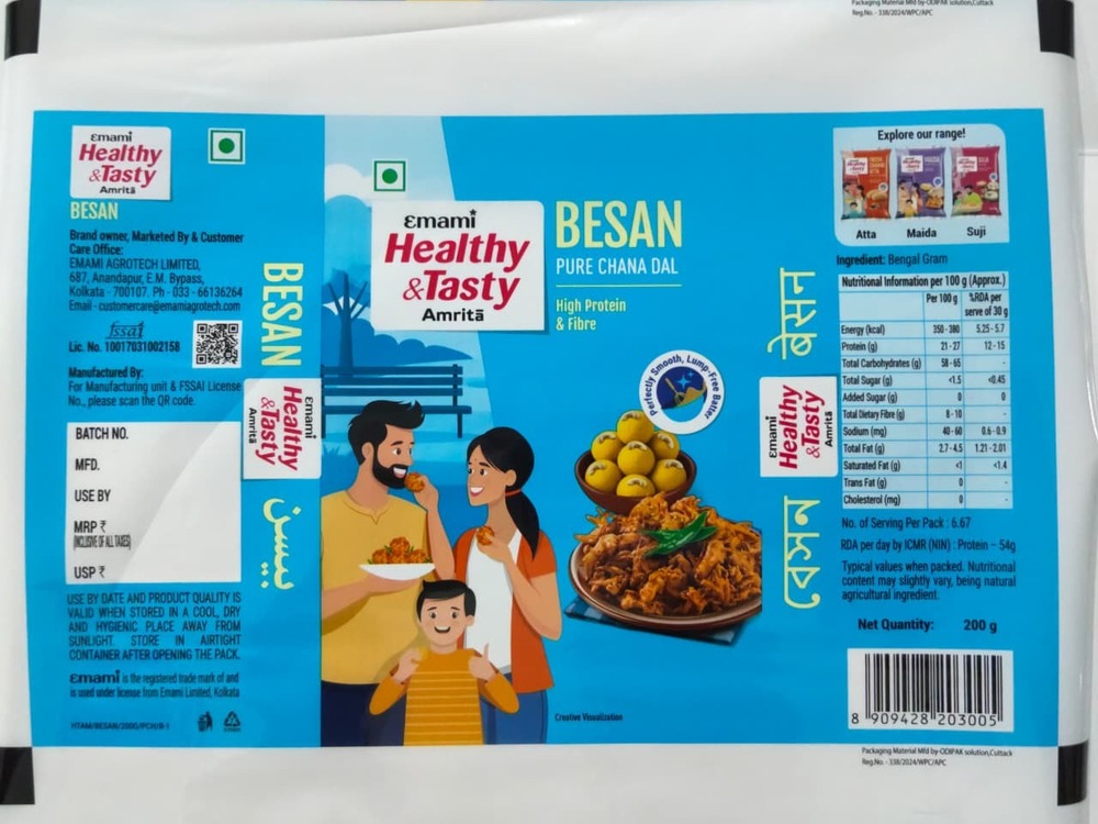 Emami Healthy & Tasty Besan Laminated Pouches