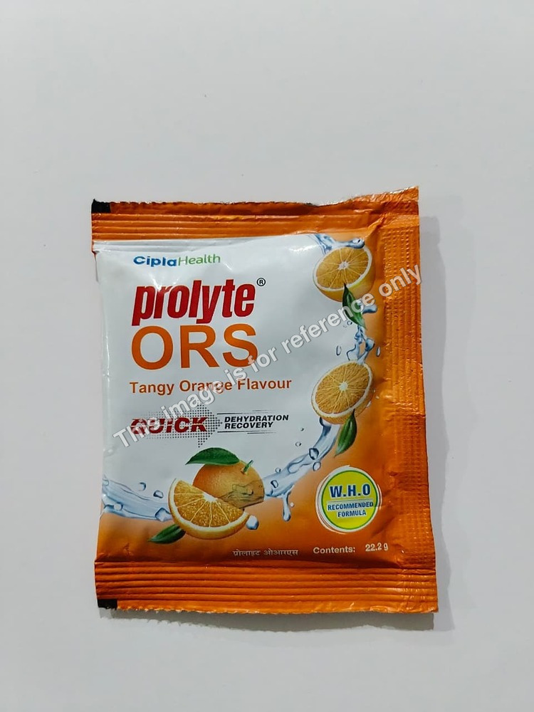 Cipla Prolyte ORS Tangy Orange Laminated Sachets