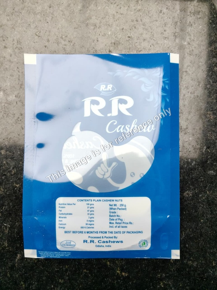 Cashew Flat Laminated Pouches - Air Consumption: N/A (Not Applicable For Pouches)