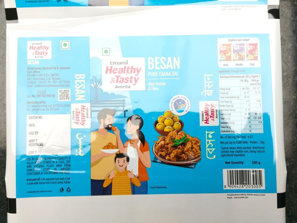 Emami Healthy & Tasty Besan Laminated Pouches
