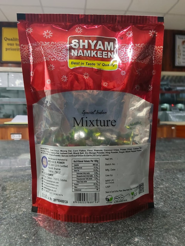 Shyam Namkeen Mixture Back Laminated Pouches